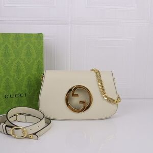 Gucci  Medium Shoulder Bag White Leather